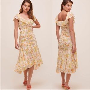 ASTR The Label Retro Floral Devereaux Dress Medium